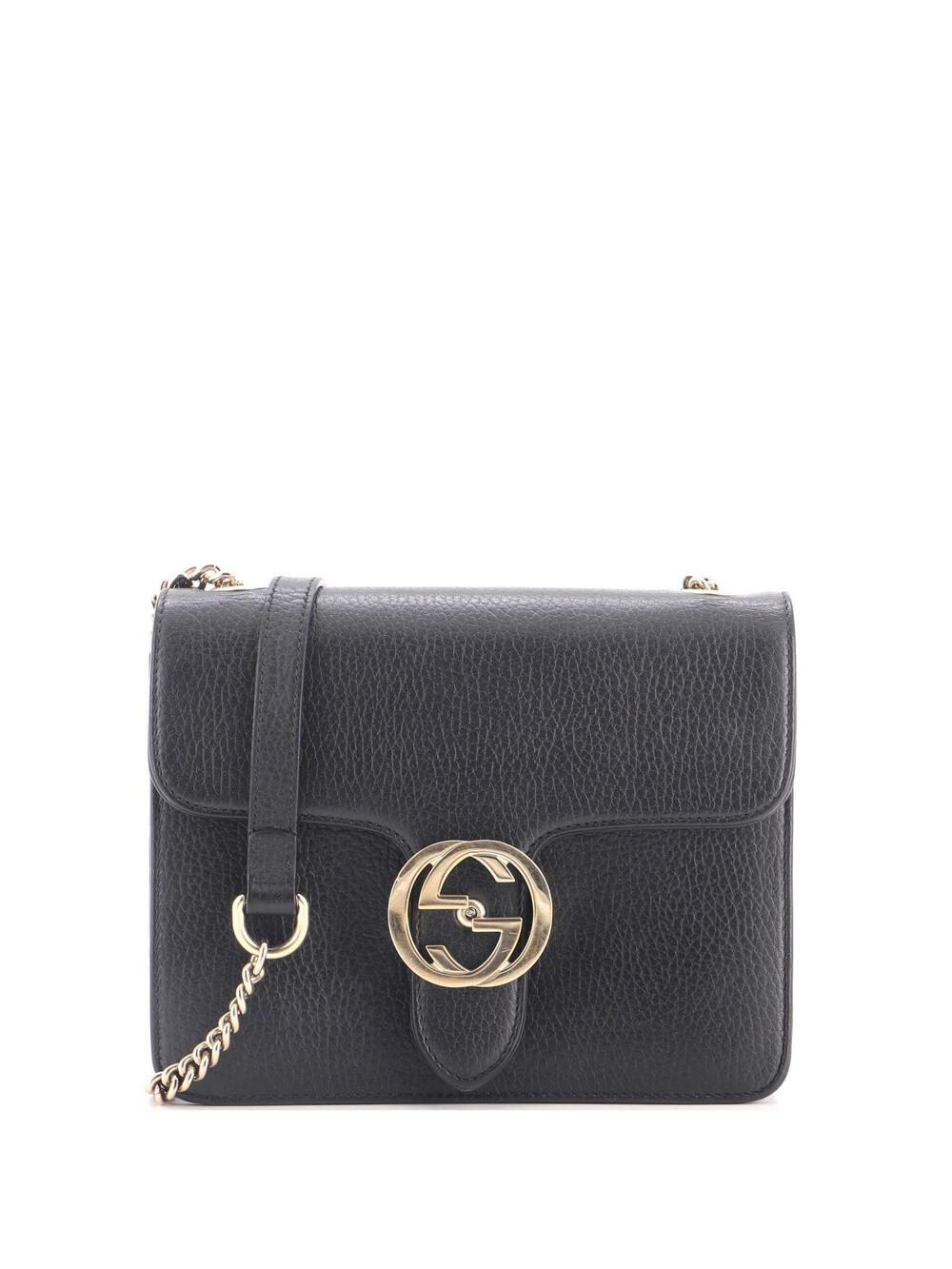 Gucci Interlocking Shoulder Bag Leather #337108G10B